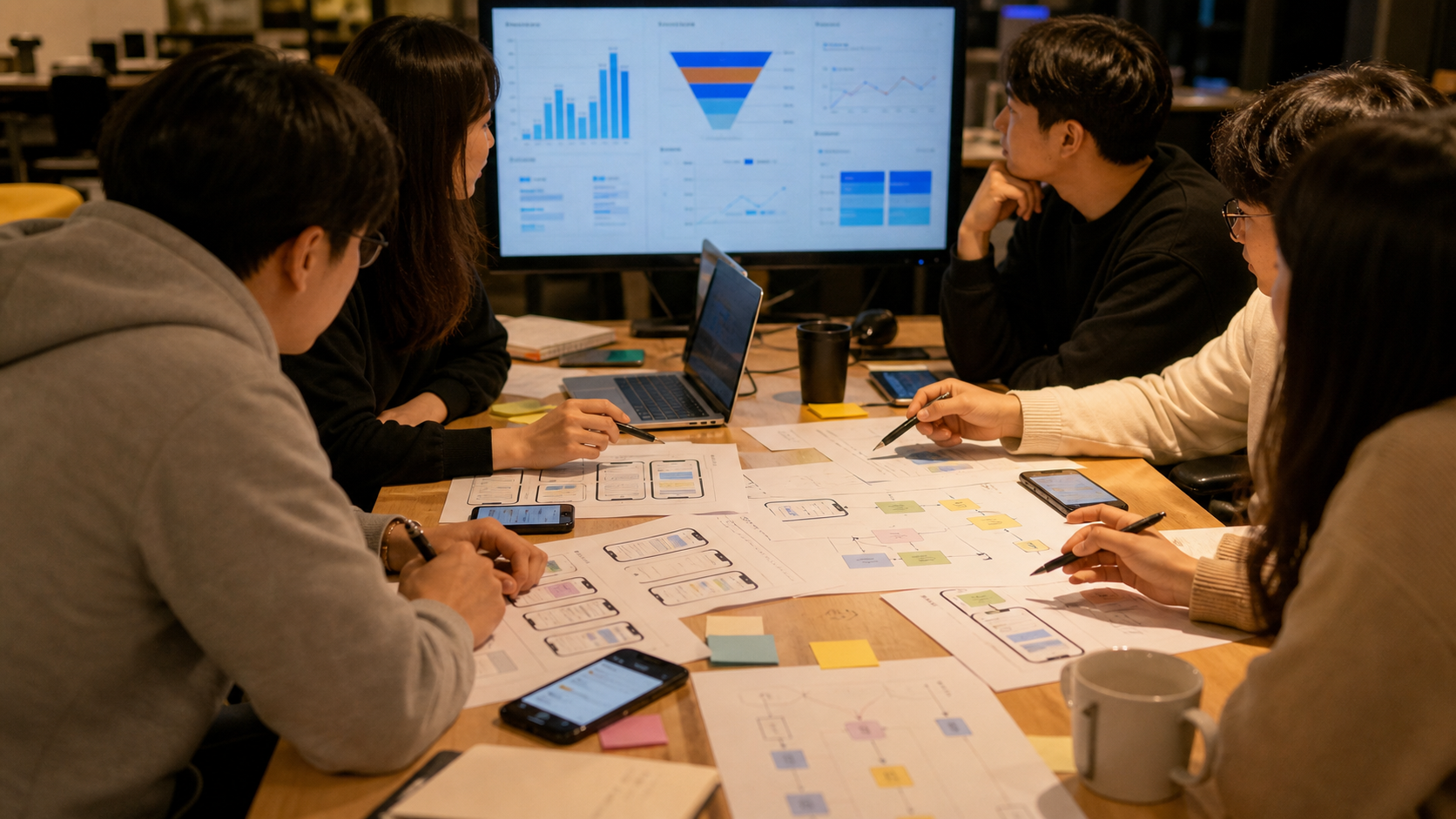 모바일 구독 가격표와 구매 흐름을 기준으로 사용자군별 반응을 비교하며 가격 적용 단계를 점검하는 장면입니다. — 실무 적용 단계(지불의사 예측 및 가격 개인화에 대해 자주 묻는 질문과 알아둘 점) 내용을 보여주는 사진