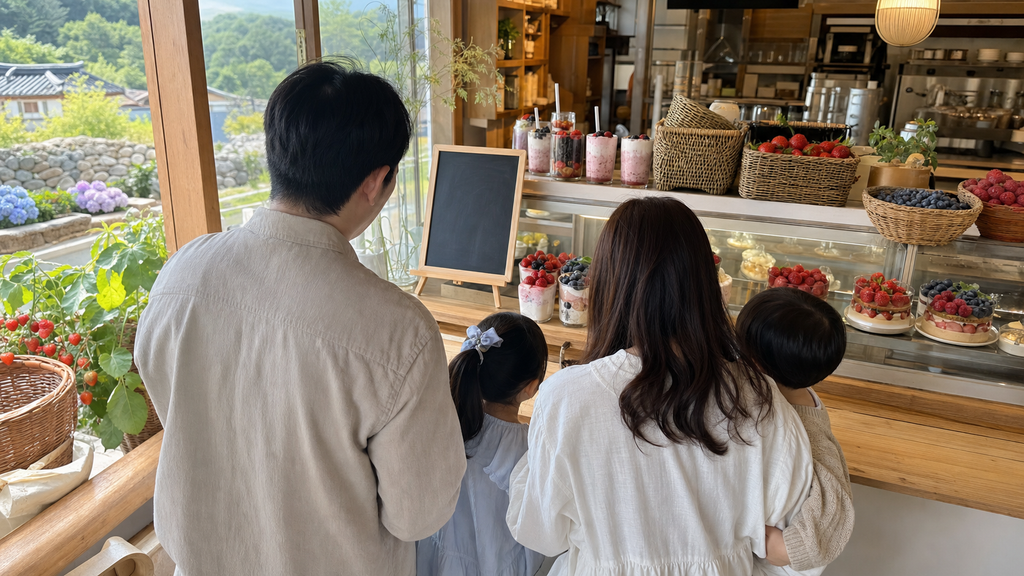 농장형 카페에서는 계절 농산물로 만든 음료와 디저트가 제공될 수 있어 메뉴와 이용 동선을 미리 확인하면 좋습니다. — 농장형 카페의 기본 특징(카페에 대해 자주 묻는 질문과 알아둘 점) 내용을 보여주는 사진