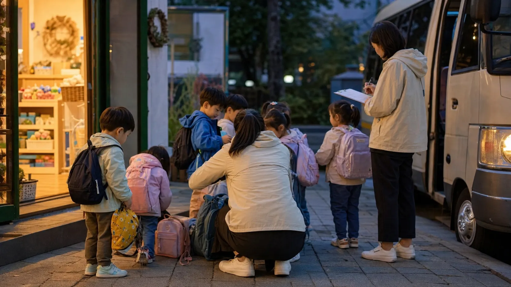 체험학습 집결 시각과 출발 시각 사이에 여유가 필요한 이유 설명 이미지