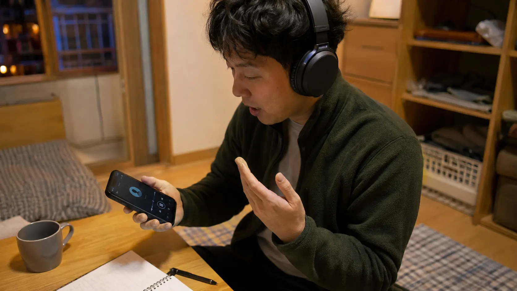 내용 이해와 표현 습득을 구분하는 리스닝 훈련 원리 설명 이미지