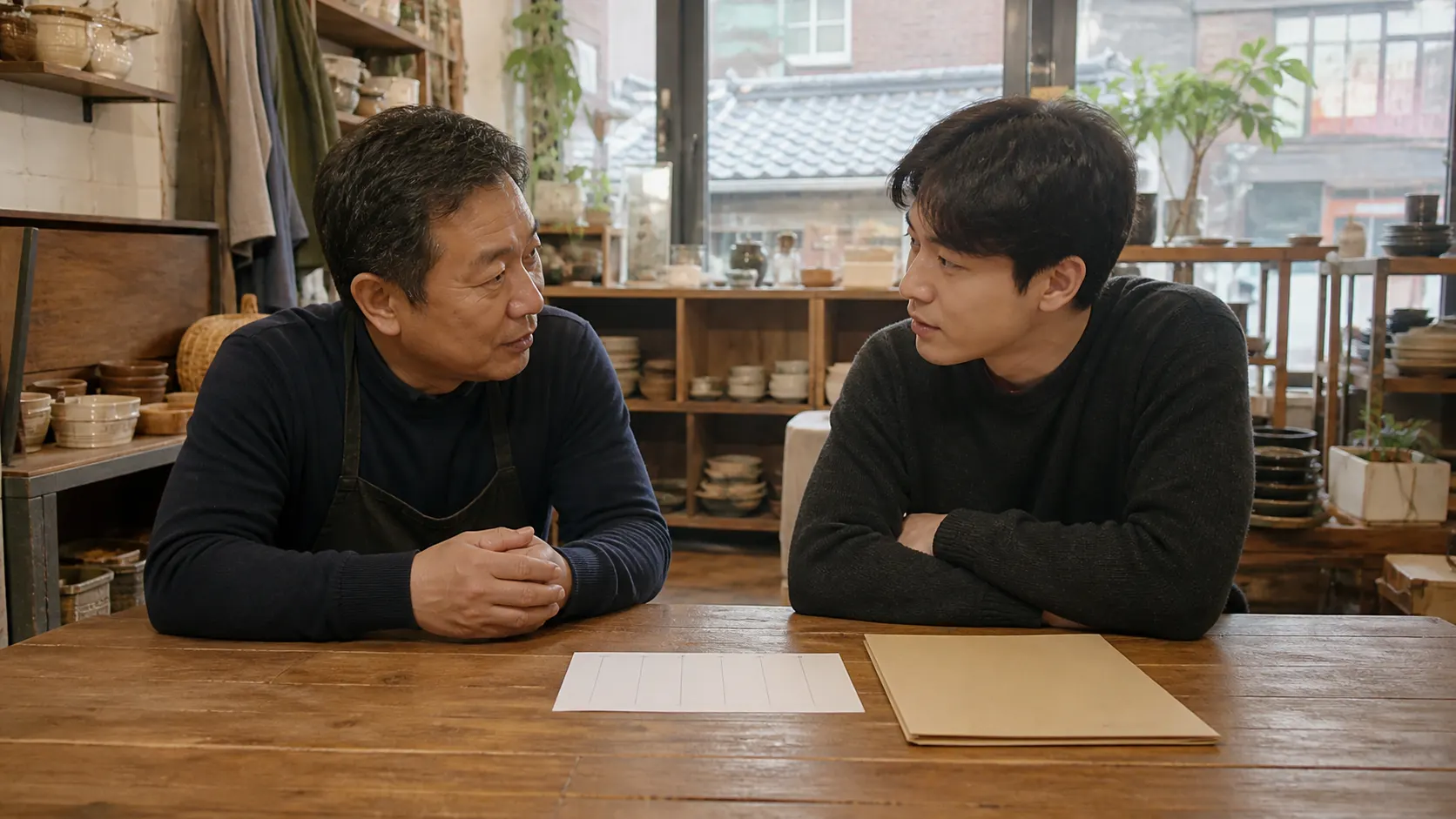 초기 창업자가 투자 협상과 조직 확장에 관한 사례를 들으며 자신의 자금 상태와 팀 규모에 맞는 위험 신호를 구분하는 장면입니다. 조언 1개를 적용하기 전 조건을 대조하는 흐름을 담습니다.