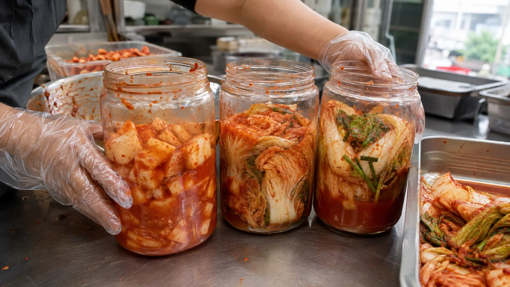 김치의 새콤함과 톡 쏘는 맛을 만드는 유산균의 역할 설명 이미지
