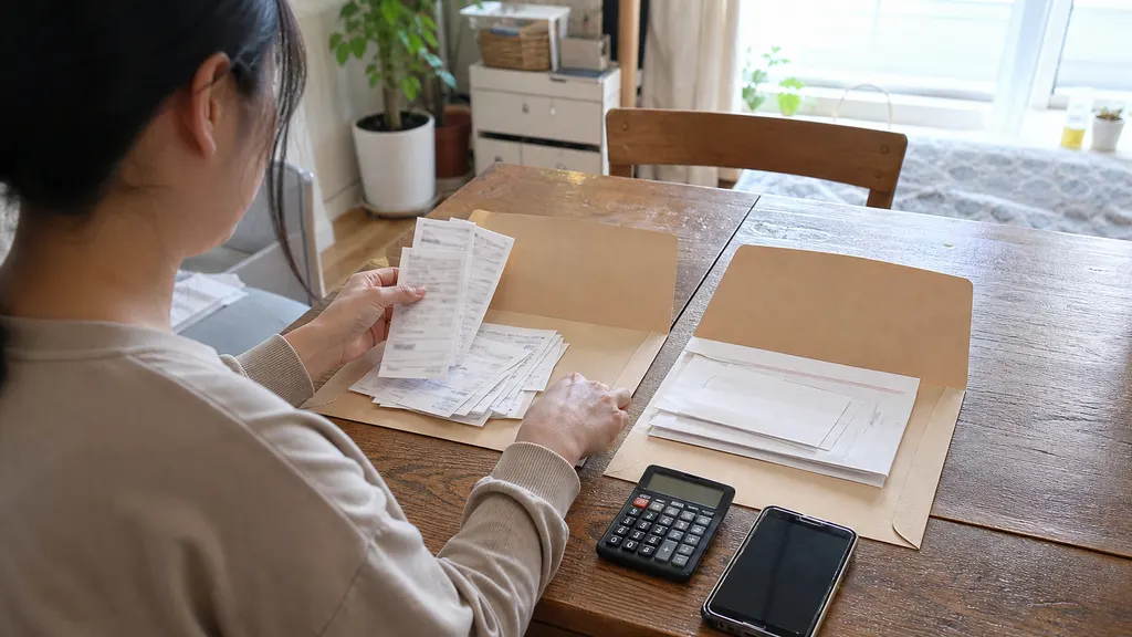 판매 대금과 급여 자료를 따로 나누고 거래 날짜와 금액을 적은 뒤 종합소득세를 판단할 때 수입의 성격을 구분하는 장면입니다. 통장 입금만으로 소득 종류를 합치지 않습니다.