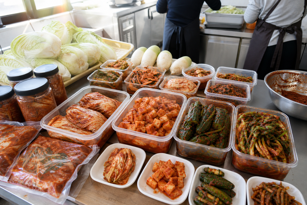 업장에 맞는 김치 품목 선택