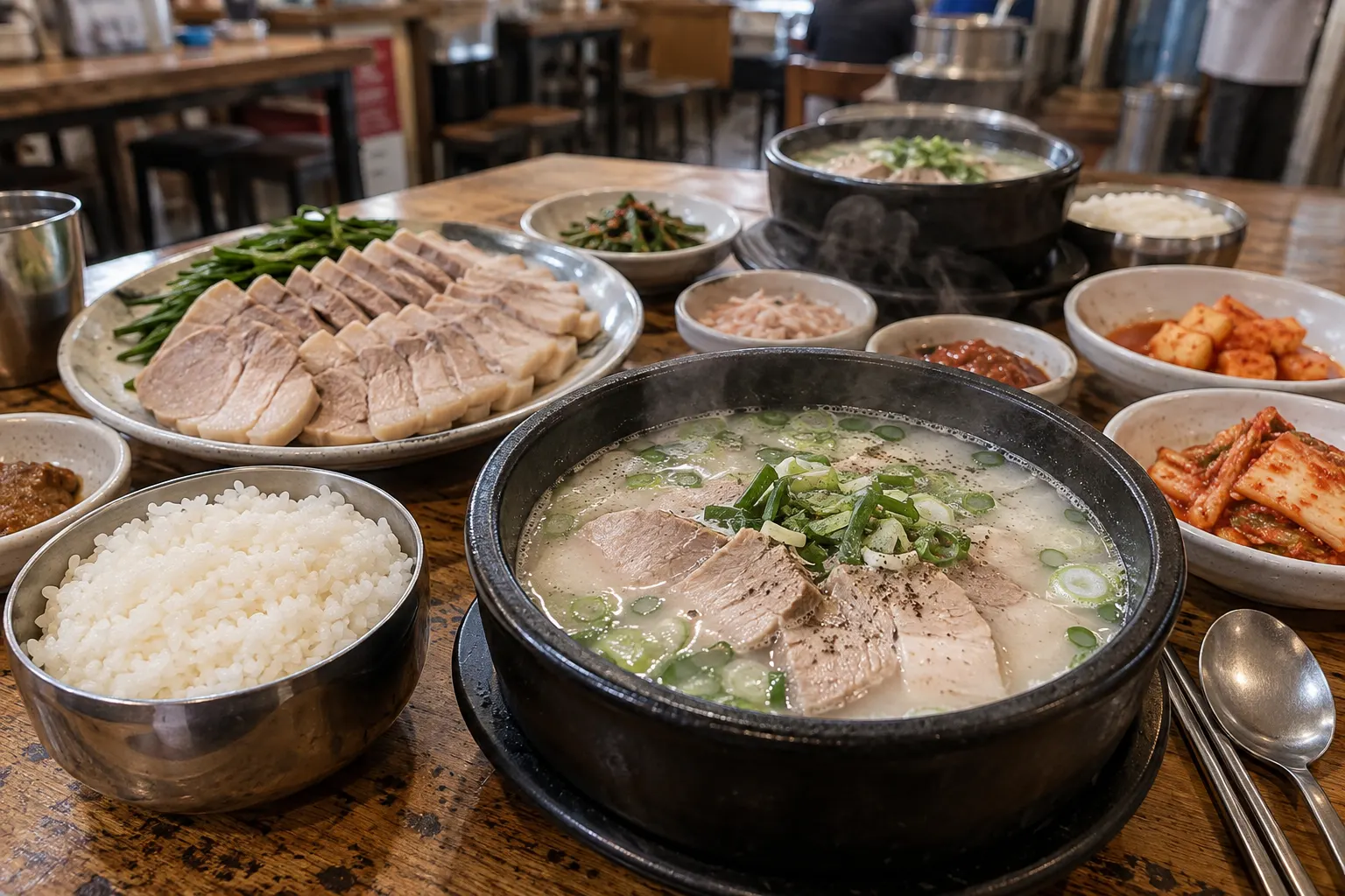 수육국밥과 수육국밥 정식