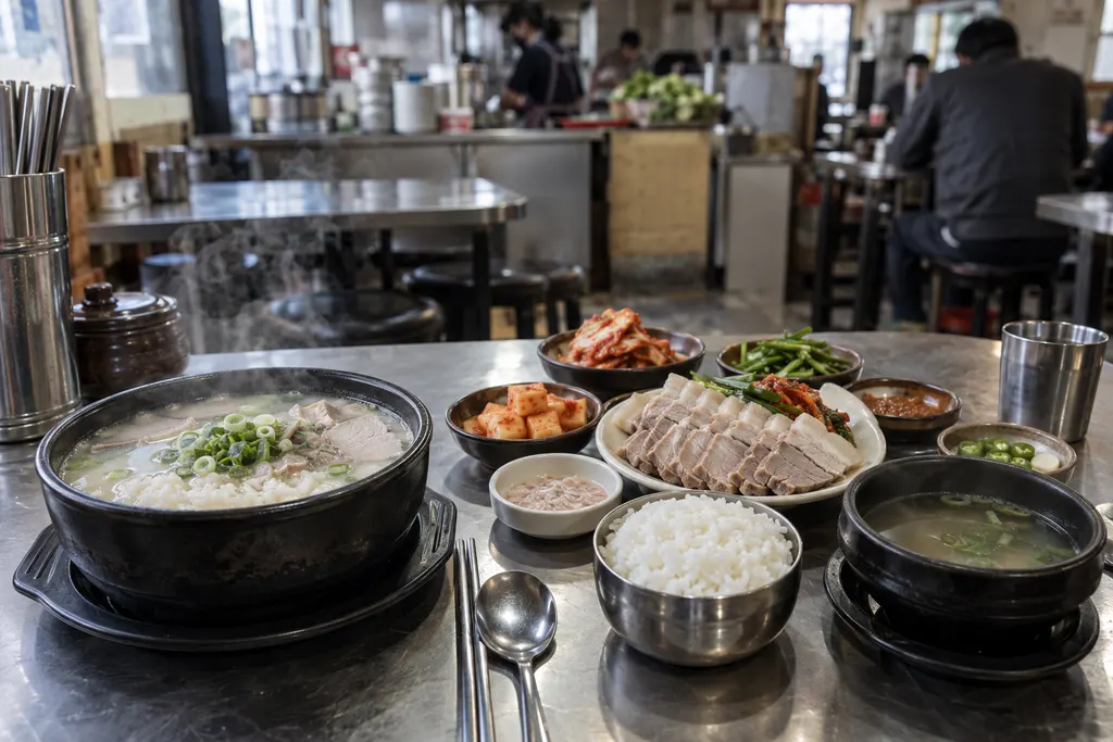 수육국밥과 정식 구분