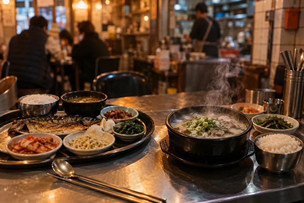 정식과 국밥 사이에서 결정할 때