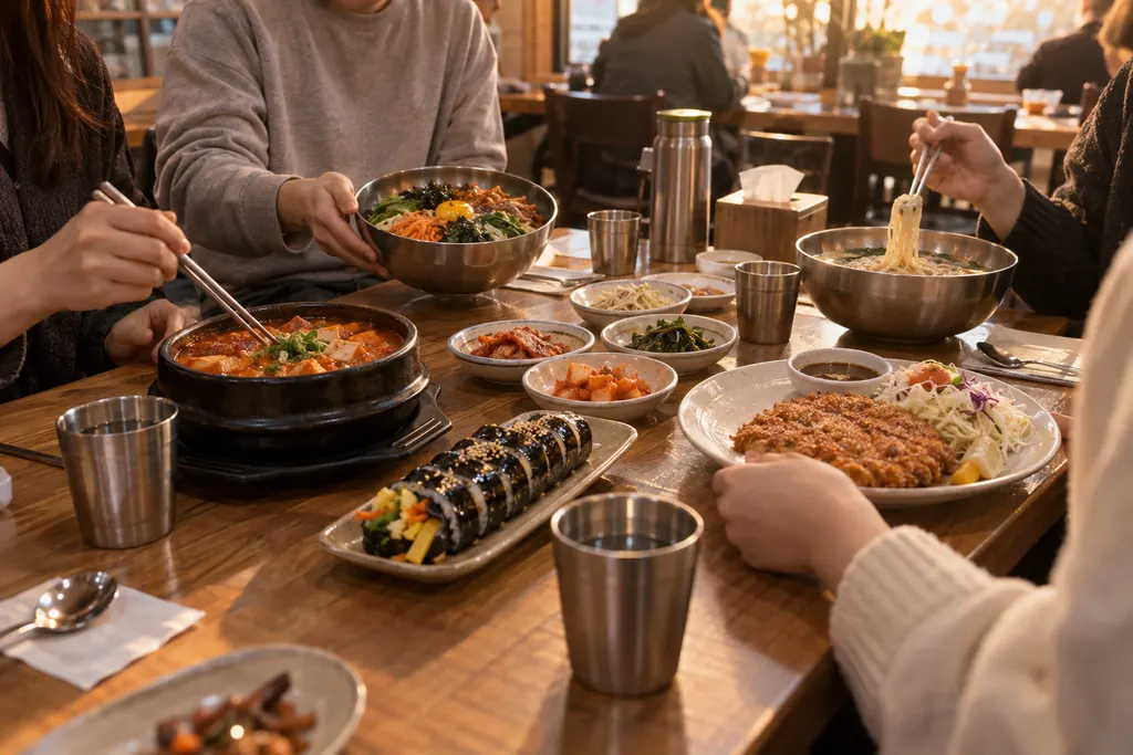 일행과 서로 다른 식사를 고를 때