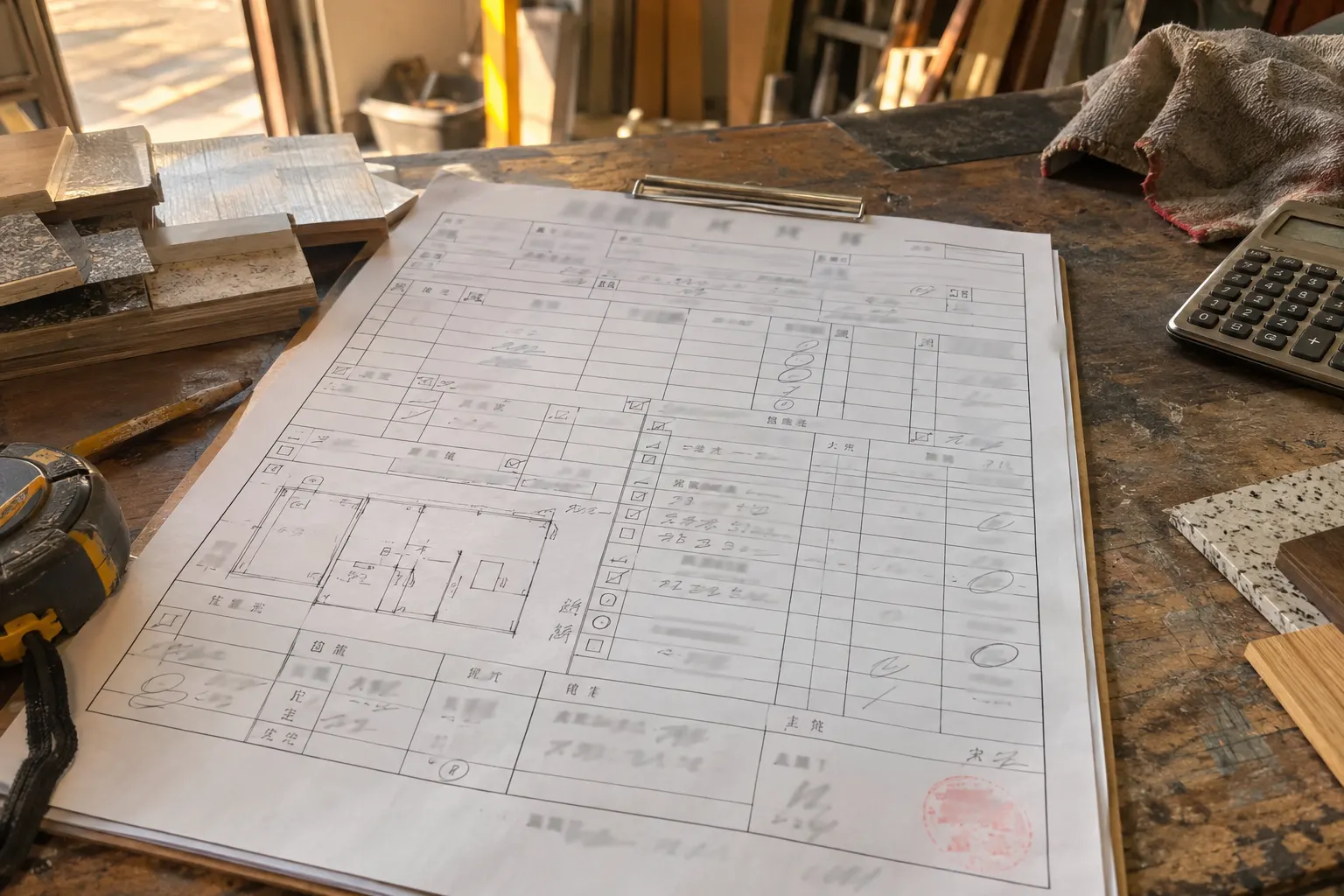 작업 설명을 담는 견적서