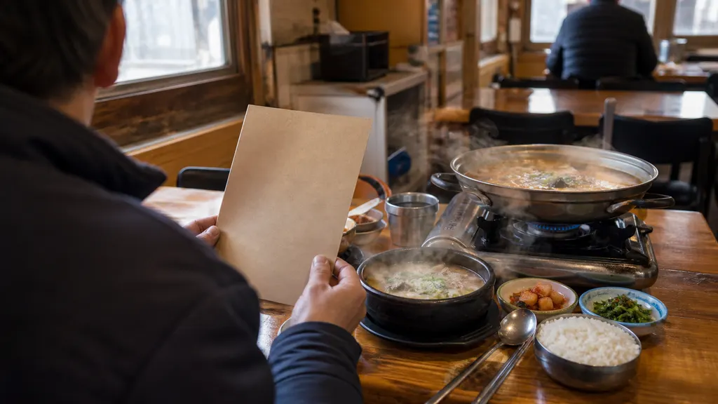 음식점 분야를 처음 알아볼 때 확인할 기본 원리와 국밥 선택 기준 관련 이미지