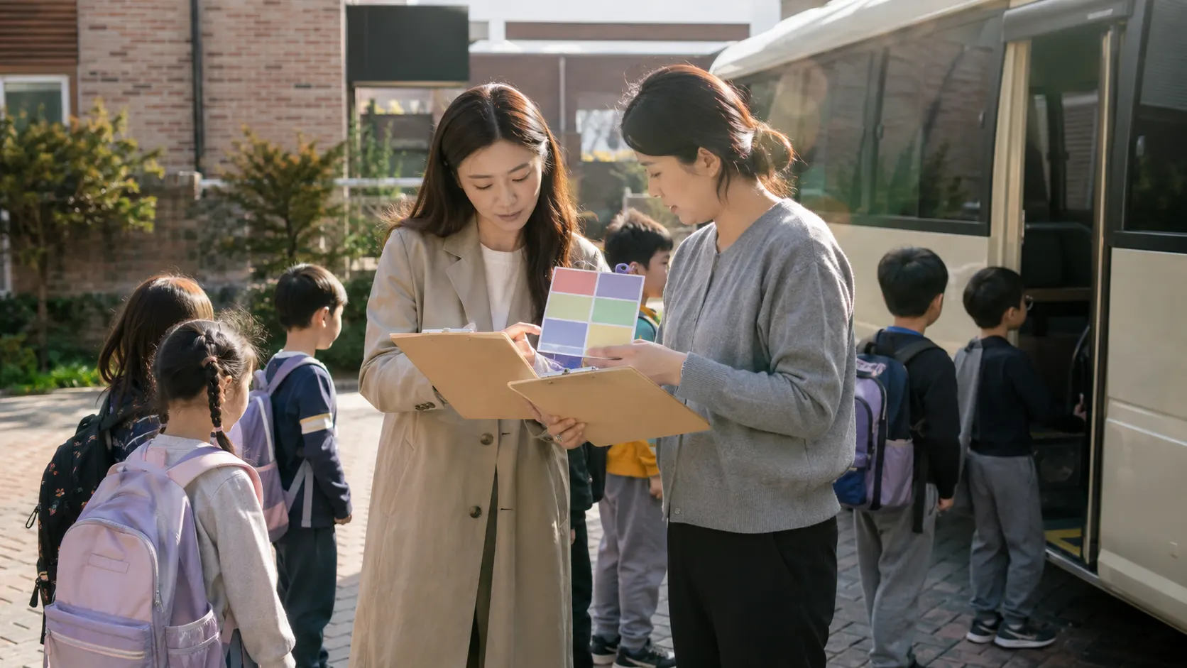 체험학습 인원 확인, 반별 출결과 차량별 탑승 명단은 어떻게 다를까 설명 이미지